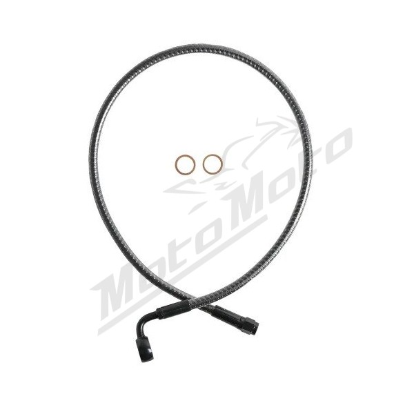 MAGNUM SHIELDING Designer Series Ø12mm Upper Brake Line ABS 66cm 90° Harley Davidson FXDR / FXFB / FXFBS 1750/1868 18-23 