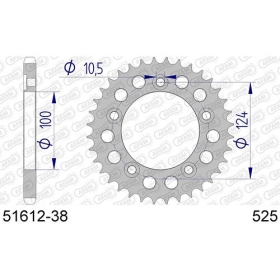 AFAM Aluminium Rear Sprocket 525 38-42 teeth DUCATI 749-999cc 02-06