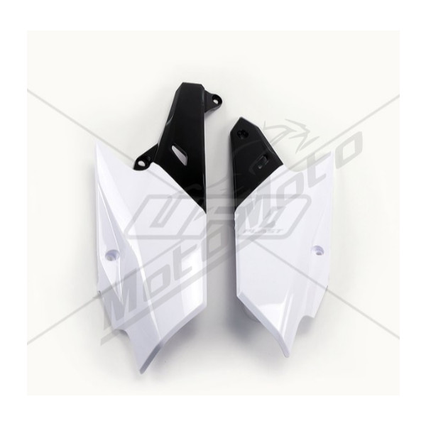 Ufo galiniai šoniniai plastikai Yamaha YZF / WR-F 250-450cc 14-19 Balta/Juoda