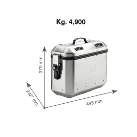 Givi Trekker Dolomiti DLMK36A 2x36L Aluminum Side Cases