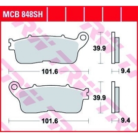 BRAKE PADS TRW MCB848SH SPORT