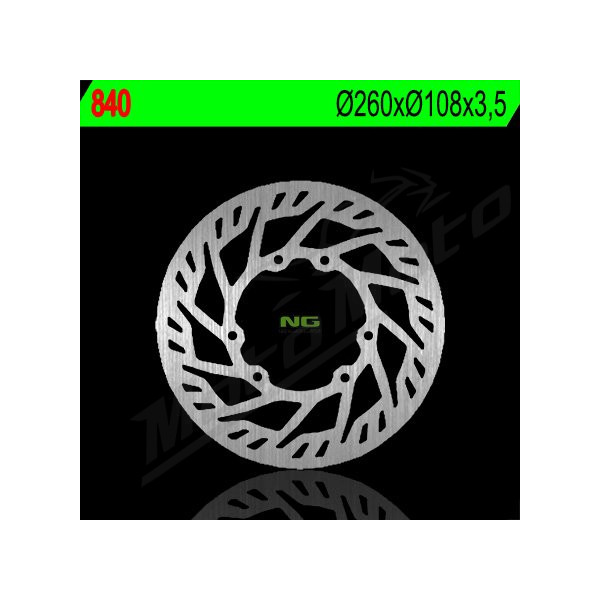NG BRAKES Front Fixed Brake Disc 260mm Derbi / Scorpa / Sherco 50-250cc 03-17
