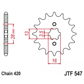 Front sprocket JTF547