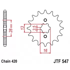 Front sprocket JTF547