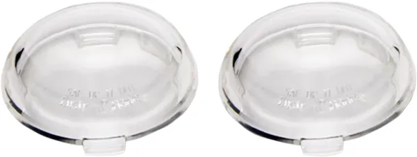 CUSTOM DYNAMICS ProBEAM® Deuce-Style Turn Signal Lenses Clear Harley Davidson FLD 1450-1977cc 00-24