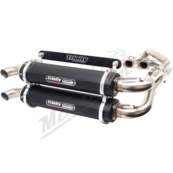 TRINITY RACING Stage 5 Dual Exhaust System POLARIS RZR XP 1000 15-22
