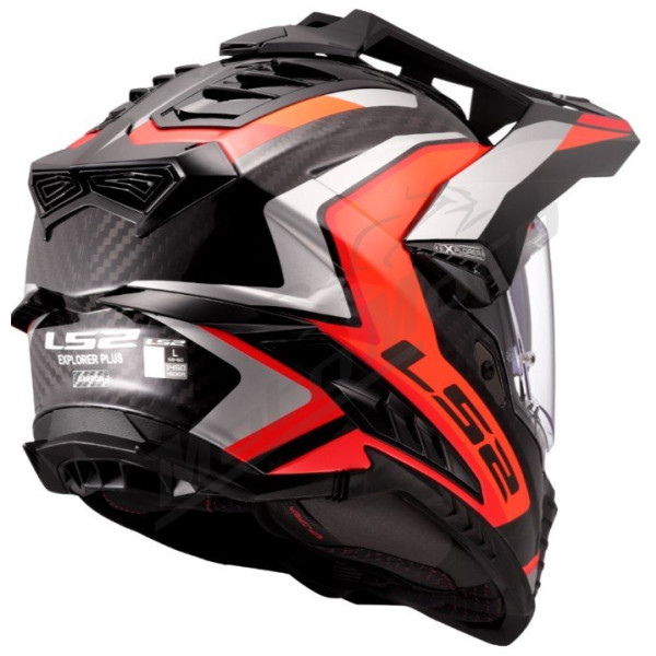 Krosinis Šalmas LS2 MX701 C EXPLORER FRONTIER 2 Raudonas