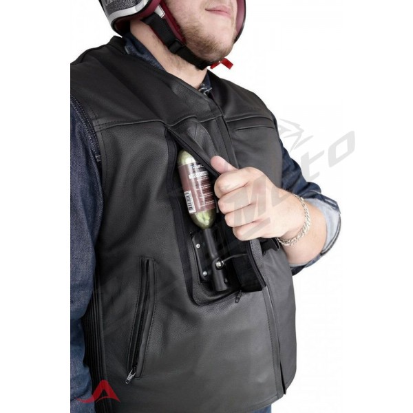 Helite Custom Airbag Leather Vest MotoMoto
