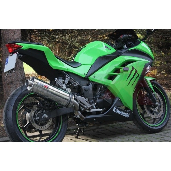 Exhaust Silencer Dominator Oval Kawasaki ZX3R ZX 300R Ninja 2013