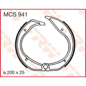 TRW Brake Shoes BMW K / R 65-100 80-94