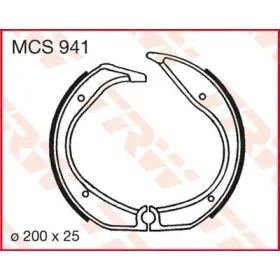TRW Brake Shoes BMW K / R 65-100 80-94