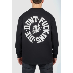 PANDO MOTO TOMMY DON'T DIE BLACK Oversized Long sleeve T-shirt Unisex