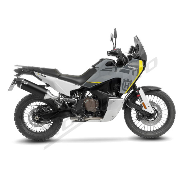 LEOVINCE LV-14 Black Edition Slip-On Muffler Stainless Steel / Carbon Fiber CF Moto / Husqvarna / KTM 790-901 19-26 
