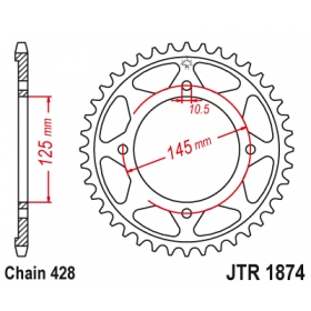 Rear sprocket JTR1874