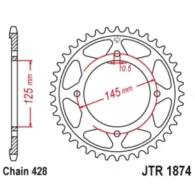 Rear sprocket JTR1874
