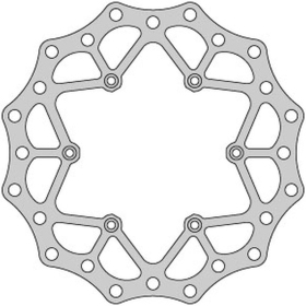 Delta stabdžių diskas priekinis 250x118x4,2MM Suzuki / Yamaha 125-450 88-1