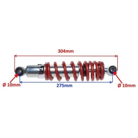 Amortizatorius galinis reguliuojamas ATV/ UNIVERSALUS 304mm Ø10