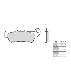 BREMBO Scooter Sintered stabdžių trinkelės priekinės APRILIA / GILERA / MBK / PIAGGIO / YAMAHA 125-850cc 1998-2016