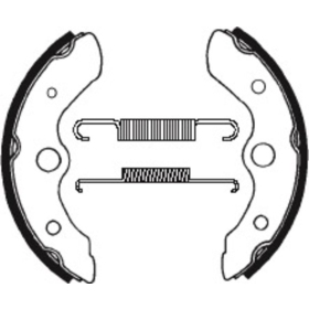TECNIUM ATV Organic Brake shoes BA044 Honda FL / TRX 250-400cc 85-90