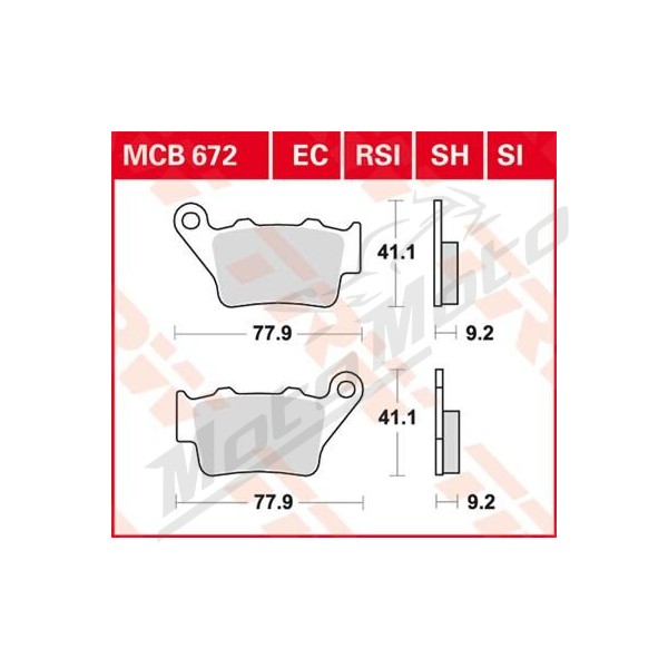 TRW All Round Sintered Metal Brake Pads Aprilia / Beta / BMW / CF Moto / Ducati / Honda / Husqvarna / KTM / Royal Enfield / SWM / Triumph / Yamaha / Zero 125-1000cc 93-24