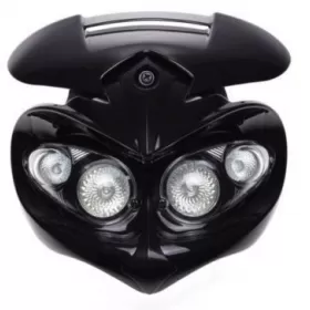 SALE! Universal black headlight 255MM