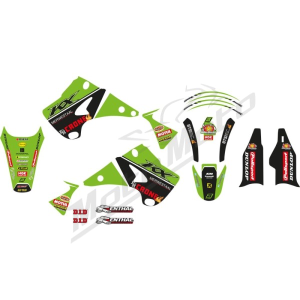 BLACKBIRD RACING Graphic Kit Replica Kawasaki KX 125-250cc 03-08