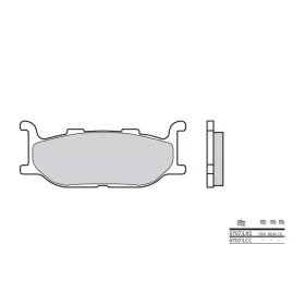 BREMBO Scooter Sintered Metal Brake pads front ​​​​​​​YAMAHA MAJESTY / T-MAX 400-500cc 2001-2004
