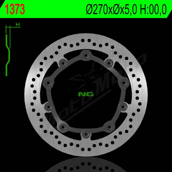 NG BRAKES Priekinis plaukiojantis stabdžių diskas 270mm BMW / Husqvarna 650-800cc 00-21