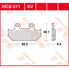 TRW SV Series Sindered Brake Pads Honda CBR / NX / RS / VFR 125-1000cc 86-95