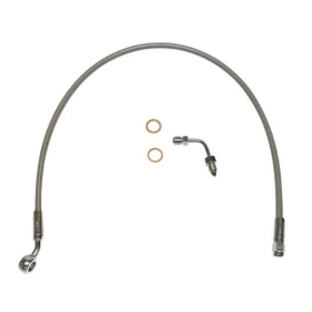 MAGNUM SHIELDING XR Upper Brake Line with Adapter Silver Harley Davidson FXFB / FXFBS / FXLRS 1750/1868 18-23 56cm