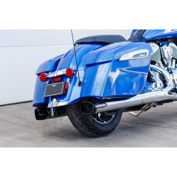 S&S CYCLE 4" Broadhead Slip-On Mufflers Indian Challenger / Chieftain 1768-1890cc 14-26