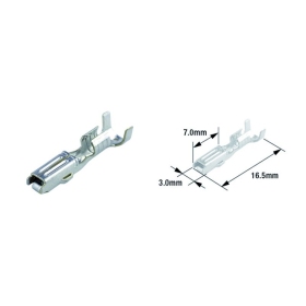 TOURMAX Electrical Female Terminal Pin Type 070 (FRA) 50pcs