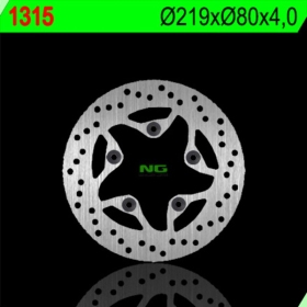 NG BRAKES 1315 priekinis / galinis fiksuotas stabdžių diskas DAELIM ROADWIN / S1 / S2 / S3 125-250 03-18