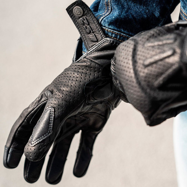 LS2 Rust Man Leather Gloves
