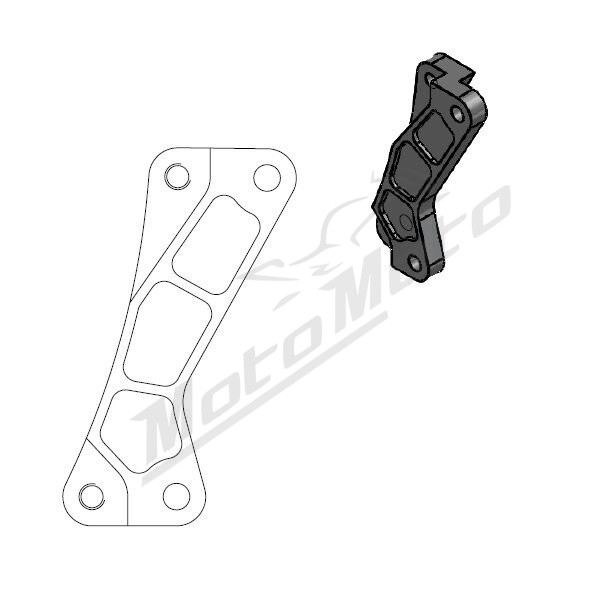MOTO-MASTER SM Street Front Brake Caliper Adaptor 320mm Yamaha WR 250-450F 16-19 