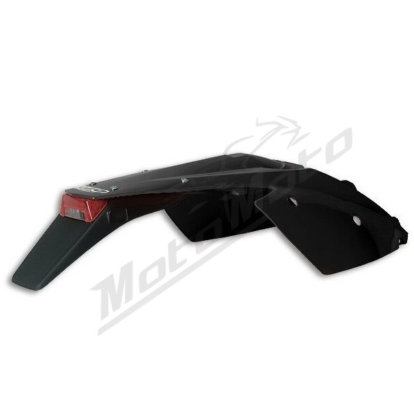 UFO Galinis Sparnas su Žibintu KTM EXC / EXC-F / EXC-G 125-525cc 04-07 Juoda