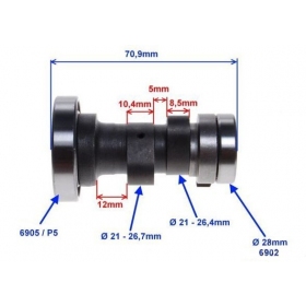 Camshaft CROSS 125cc 4T