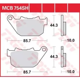 TRW SH Series Sindered Rear Brake Pads Harley Davidson  XL / XR 883-1200cc 04-17