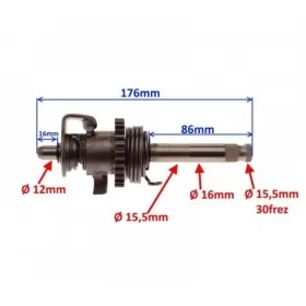 Kickstarter shaft ZIPP VZ-2 176mm