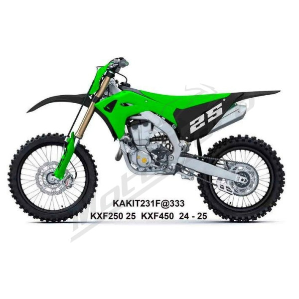 UFO Plastikų komplektas Kawasaki KX 250-450cc 24-26