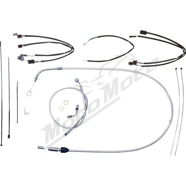 MAGNUM SHIELDING Sterling Chromite Cables / Lines Kit 30.5/35.5cm Harely Davidson FXFB / FXFBS / FXLRS 1750/1868 18-23