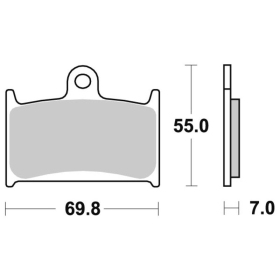 Sbs Brakepads Sintered Suzuki GSF / RF 600-1200cc 94-00