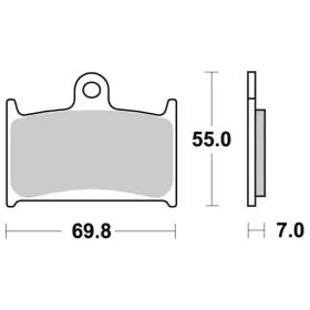 Sbs Brakepads Sintered Suzuki GSF / RF 600-1200cc 94-00