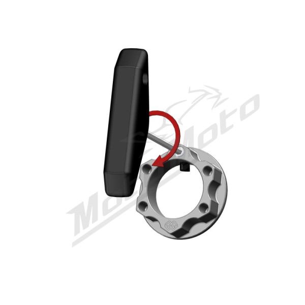 GILLES TOOLING Top Yoke Nut Red M24x15 M24x15 Honda / Suzuki 600/1300 00-20
