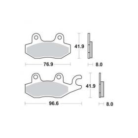 Brake pads MALOSSI FT3064 / MCB615 SPORT