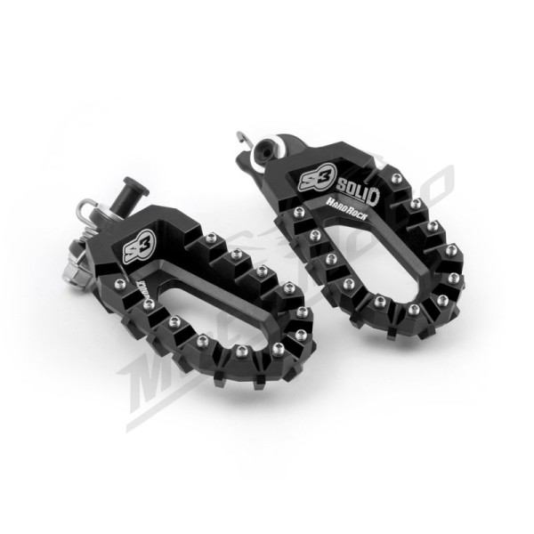 S3 Foot Pegs Solid Hard Rock Aprilia / Husqvarna / KTM 125-1290 10-24