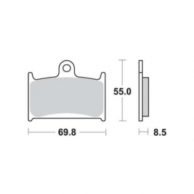 BRAKE PADS FERODO FDB557EF STANDARD ECO FRICTION