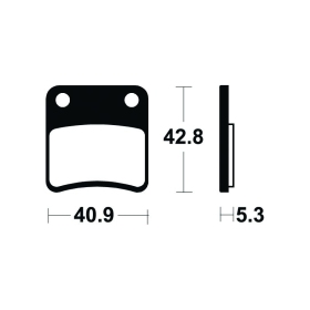 TECNIUM organinės stabdžių trinkelės ME379 BMW / Gilera / Honda / Piaggio 250-600cc 08-18