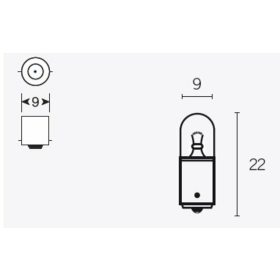 TECNIUM T85 lemputės 12V 4W 10vnt