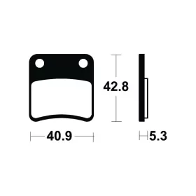 TECNIUM Scooter Organic Brake pads - ME379 BMW / Gilera / Honda / Piaggio 250-600cc 08-18